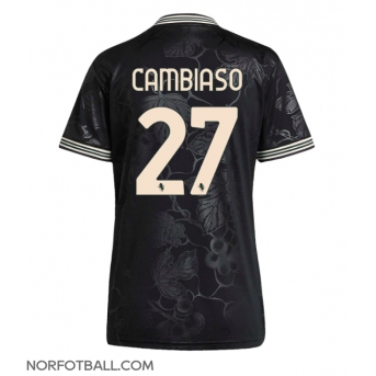 Billige Fotballdrakt Juventus Andrea Cambiaso #27 Replika Tredjedrakt Dame 2025-26 Kortermet